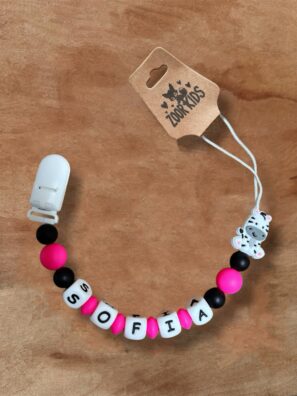 Portachupete estilo flúor personalizable 🖤💖