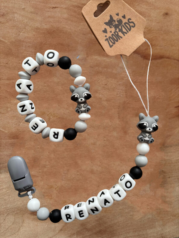 Set dúo Portachupete + mordedor personalizables