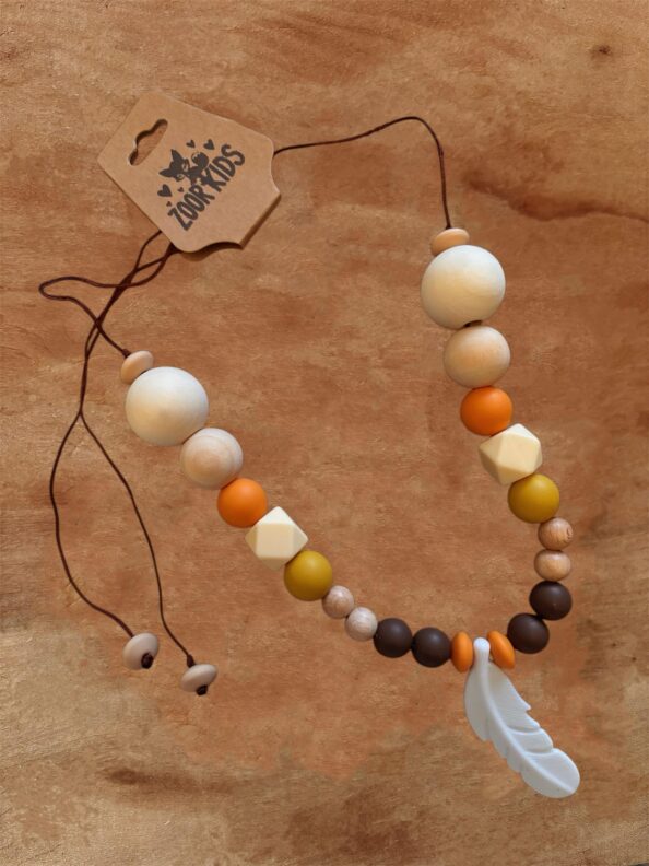 Collar de lactancia tonos tierra
