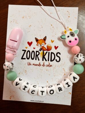 Portachupete vaquita personalizable