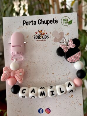 Portachupete minnie personalizable