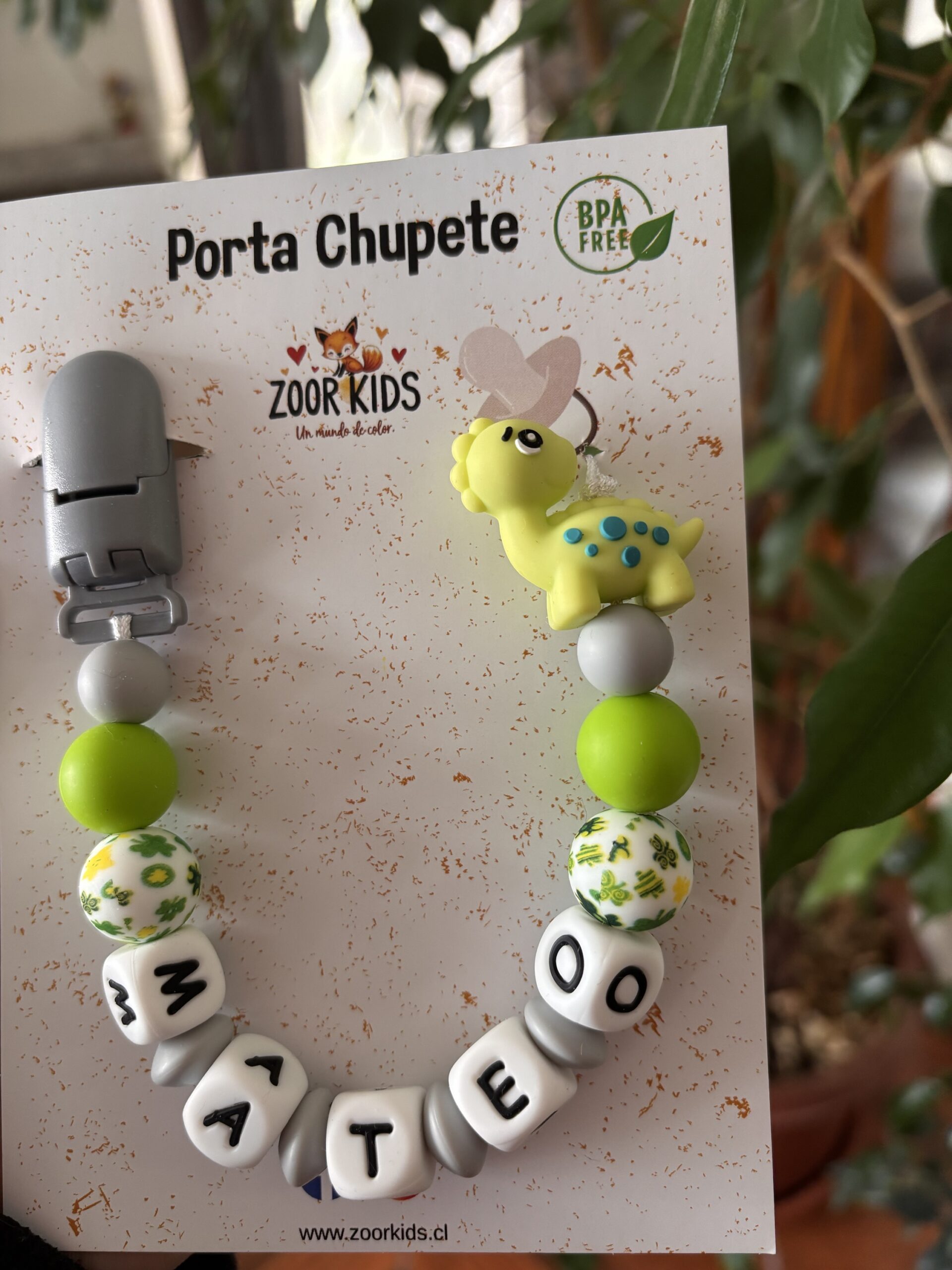 Portachupete dinosarurio 🦖