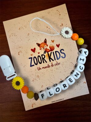 Portachupete flor personalizable