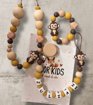 Set monito 🐒+ mordedor + collar de lactancia